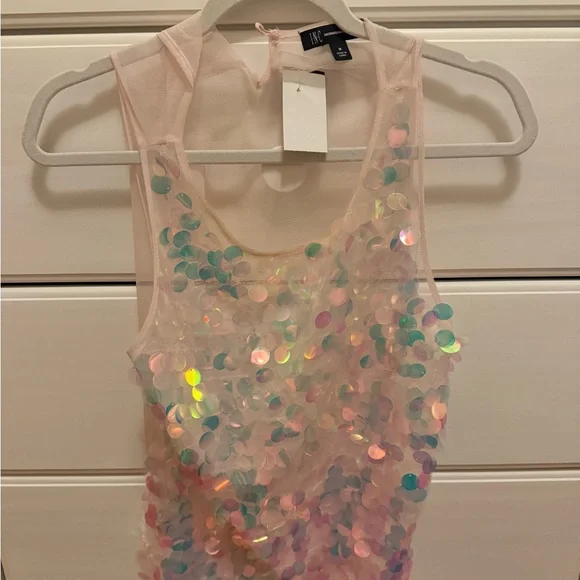 Sequin Embellished Tank Top INC International Concepts - Picture 4 of 5